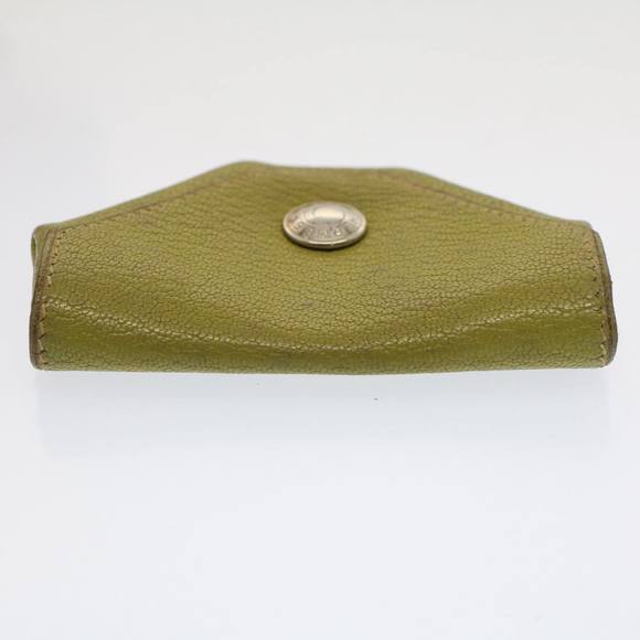 HERMES Revan Cattle Coin Purse Leather Green Auth yb333 - Picture 5 of 16